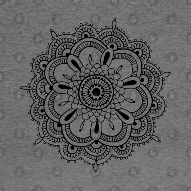 Black Mandala by Wandering Barefoot